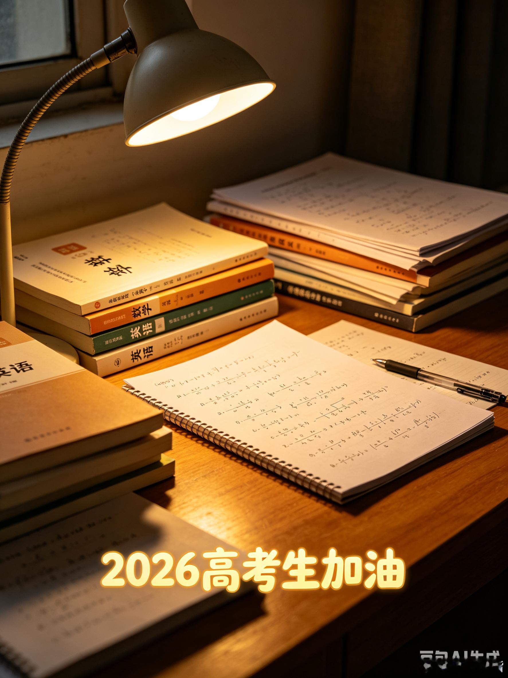 高考加油致2026届高考生：提笔赴山海，落笔定前程数年寒窗伏案，日夜灯下苦读，从