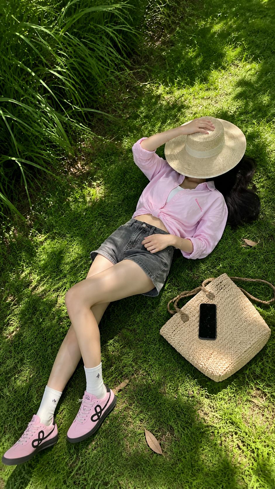 阳光洒落，悠闲的午后时光，草地上小憩，享受自然之美。🌞🌿💤