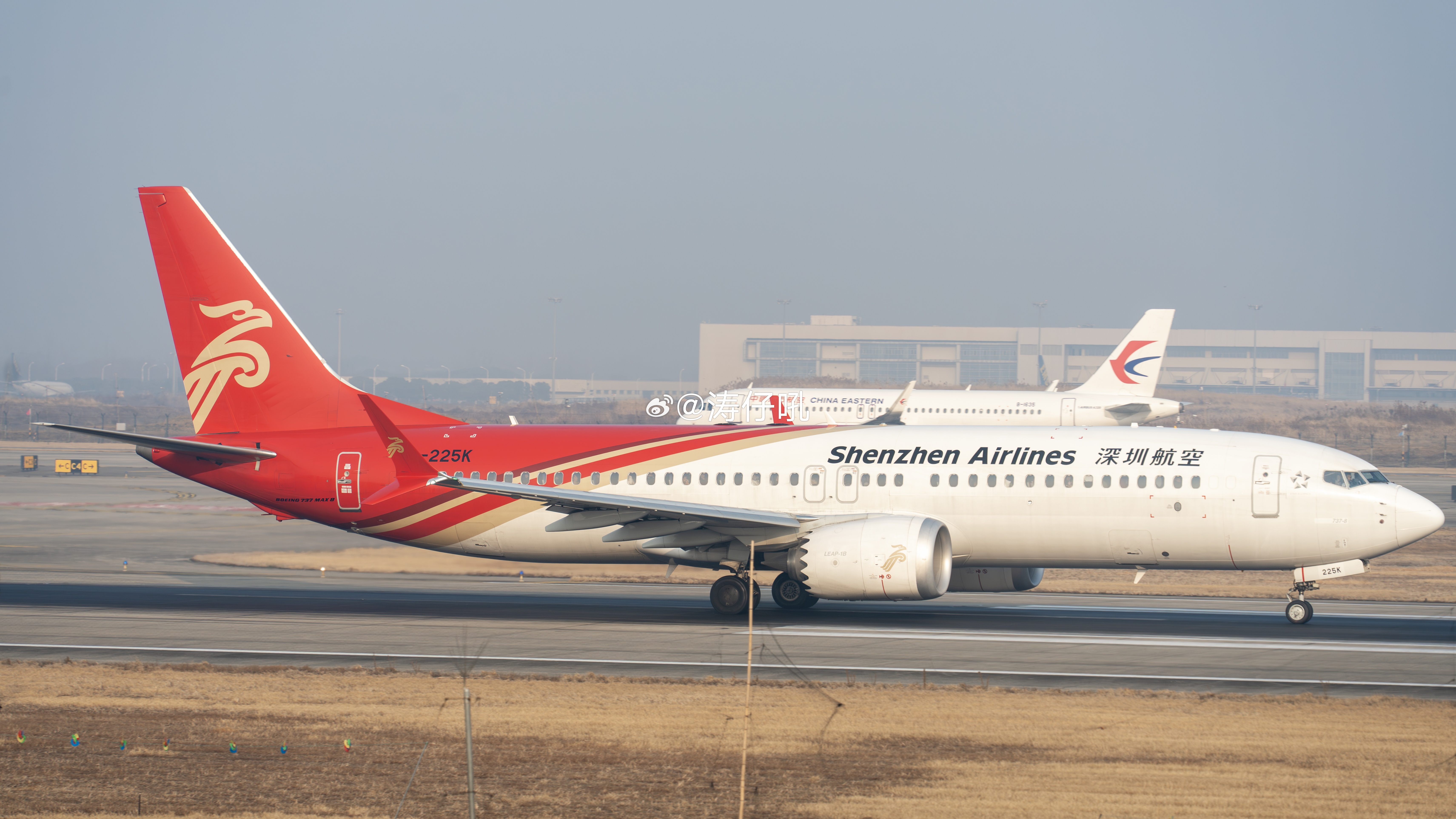 涛说涛话[超话] 深圳航空B-225K/波音737 MAX 8于前日执行ZH93