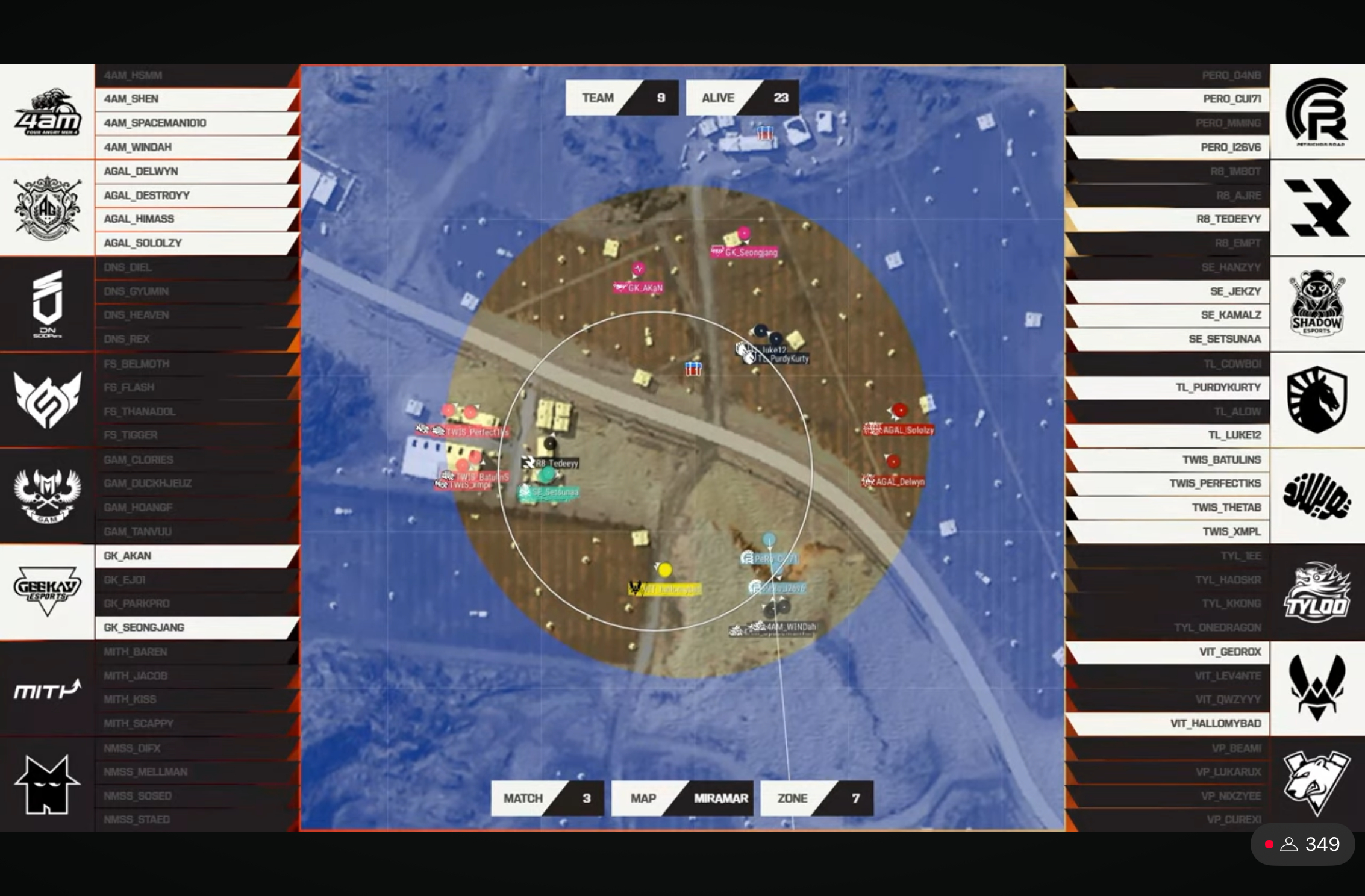 【ewc电竞世俱杯  EWC 小组赛AB组】第三局赛况回顾🧐排名🌊：3淘汰⚔