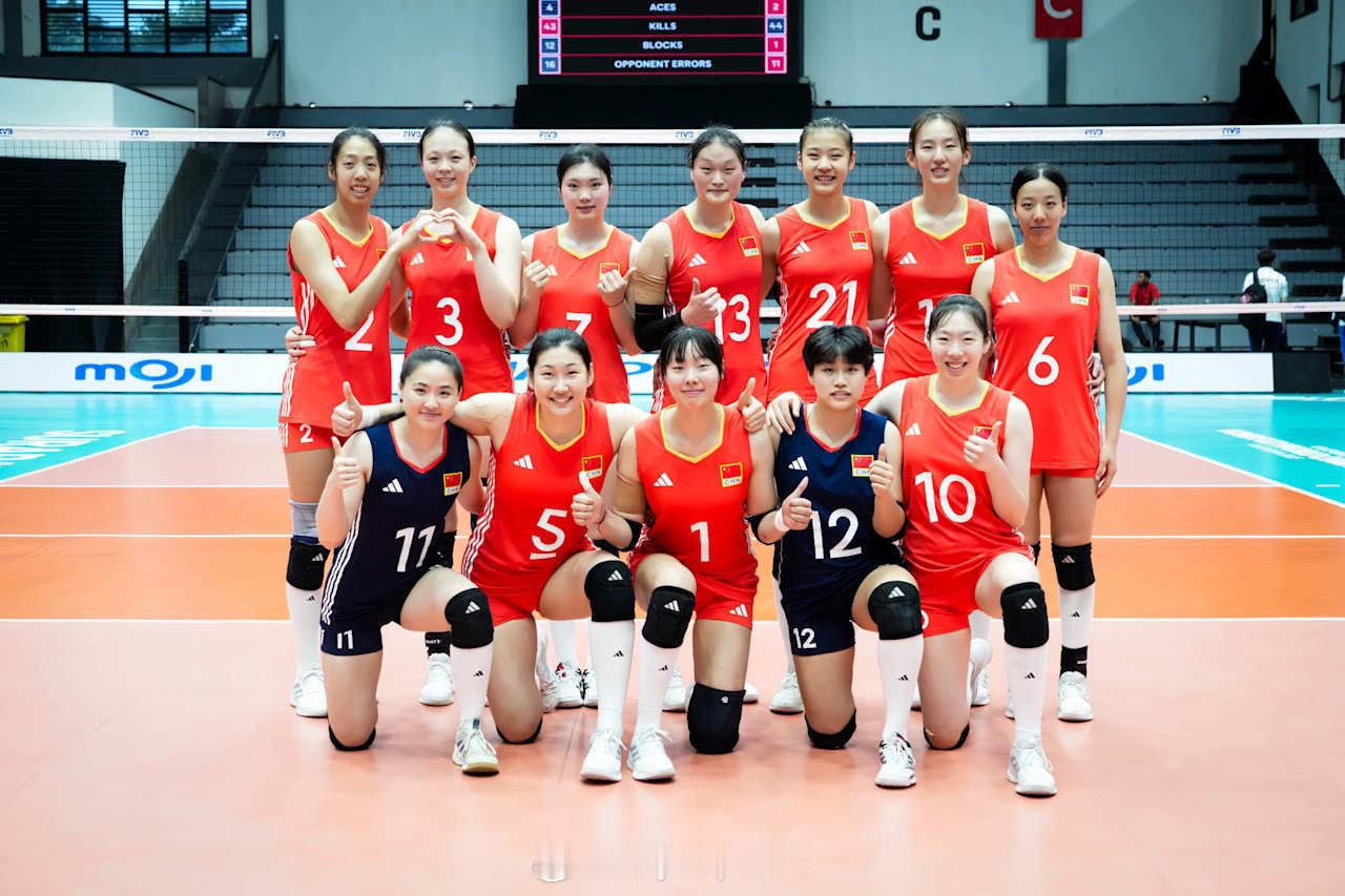 国际排坛动态 U21中国女排3-0韩国精彩图 ​​​