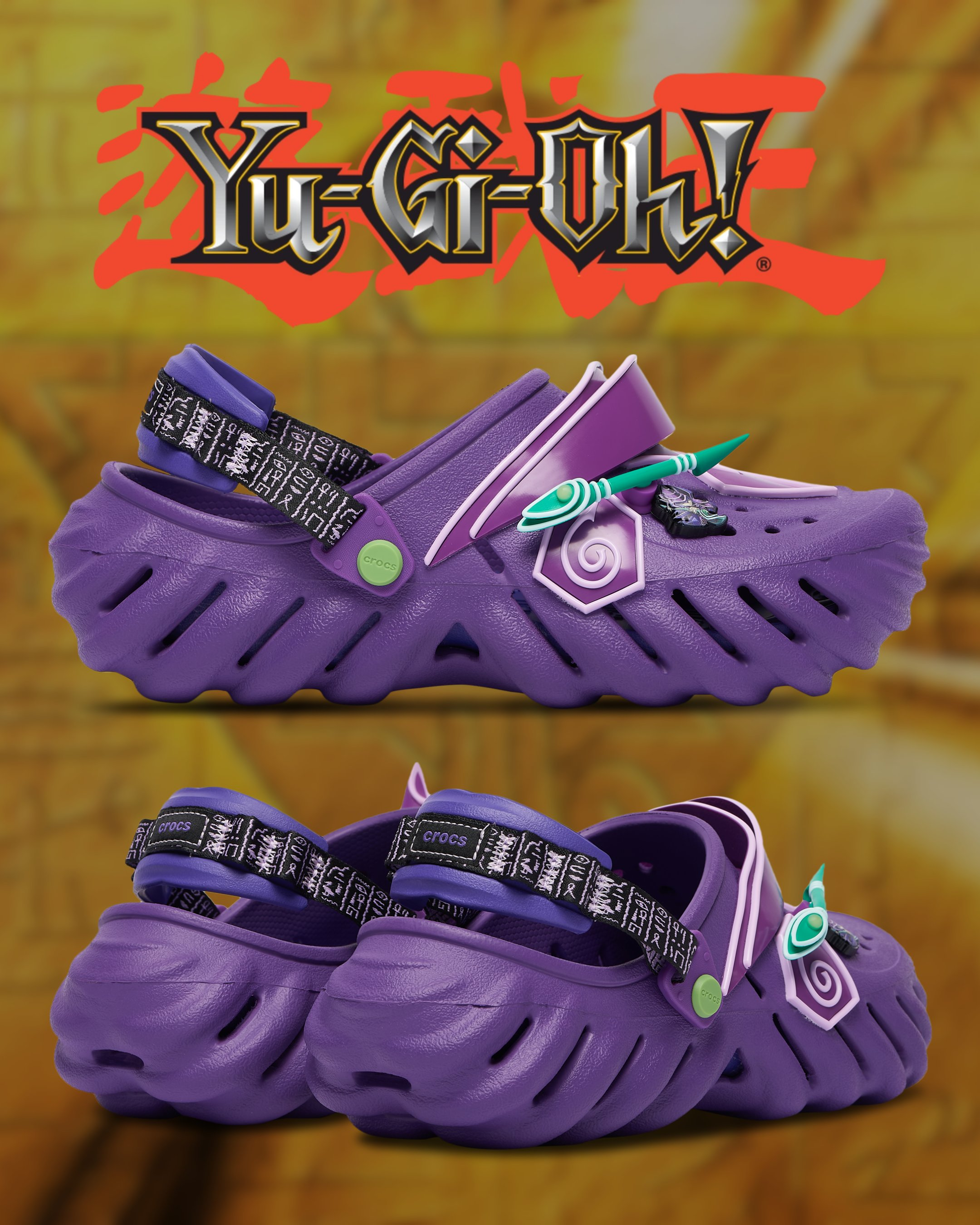 游戏王周边 Crocs 游戏王厚底洞洞鞋 商品图9月1日 发售黑魔术师：1485