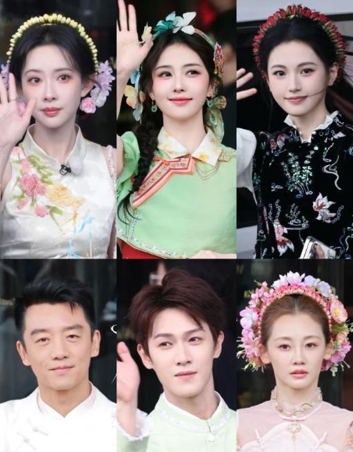 簪花的孟子义 孟子义在《奔跑吧》第九季泉州站录制中以非遗簪花造型亮相，同样戴非遗