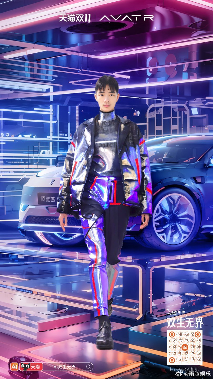#AI相机实现大片自由#   来天猫，用AI实现摄影大片自由。明星Al大片风潮在