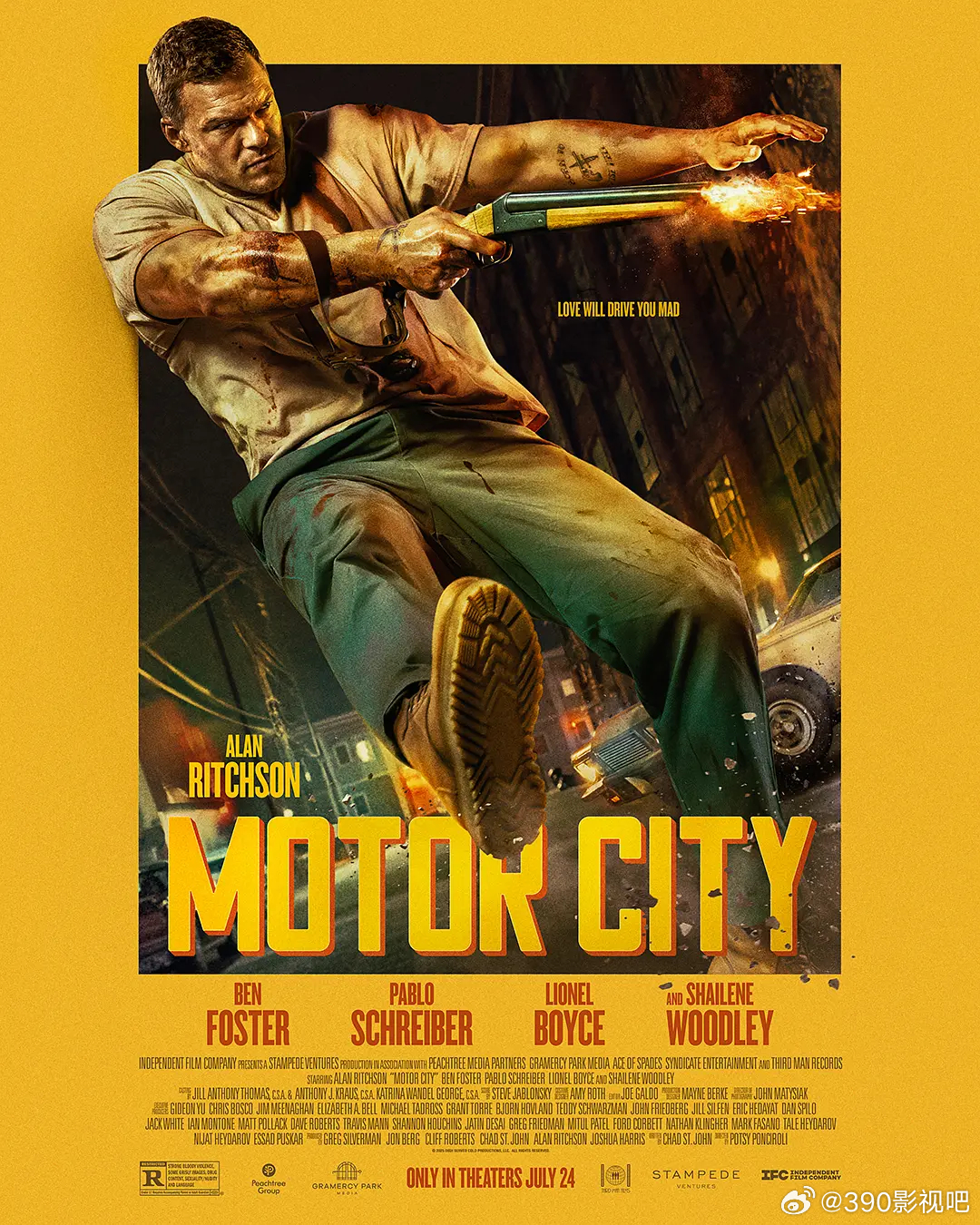 非正式1080P版！狂暴对峙 Motor City (2026)简介：当为妻复仇