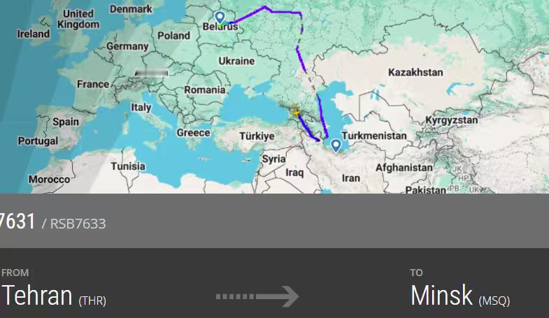 从2025年12月29号到2026年1月1号，一架隶属于俄罗斯的伊尔76运输机已