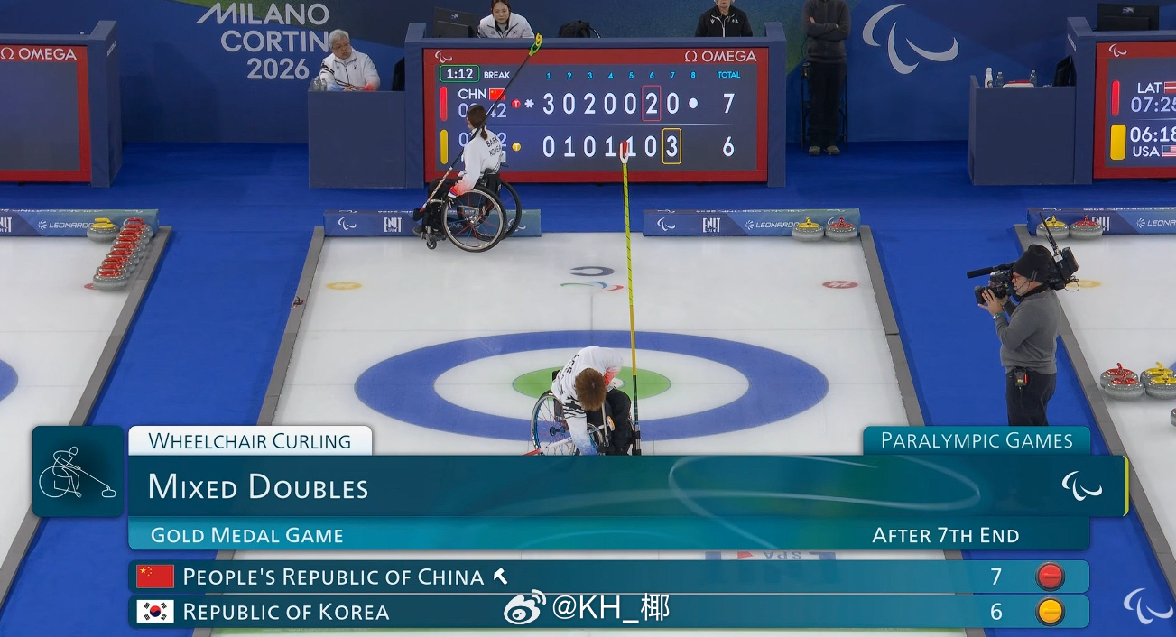 对面PP局拿到三分，追到7-6，没关系，打好我们最后一个后手局 