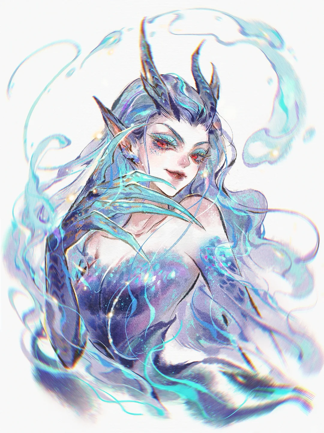 🐉这次画了姑姑，大家下次想看我画谁？～