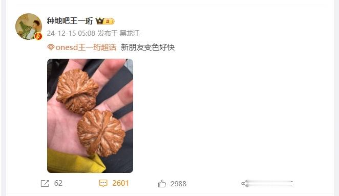 王一珩新朋友变色好快  王一珩新朋友开盘 王一珩的新朋友变色速度令人咋舌，他也在