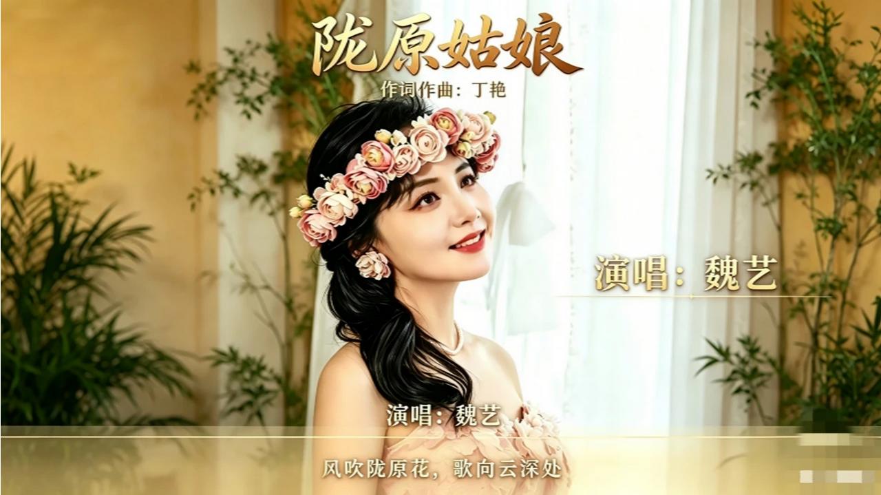 🎵《陇原姑娘》｜演唱：魏艺
 
当歌声缓缓流淌，便走进了辽阔的陇原大地。
漫山