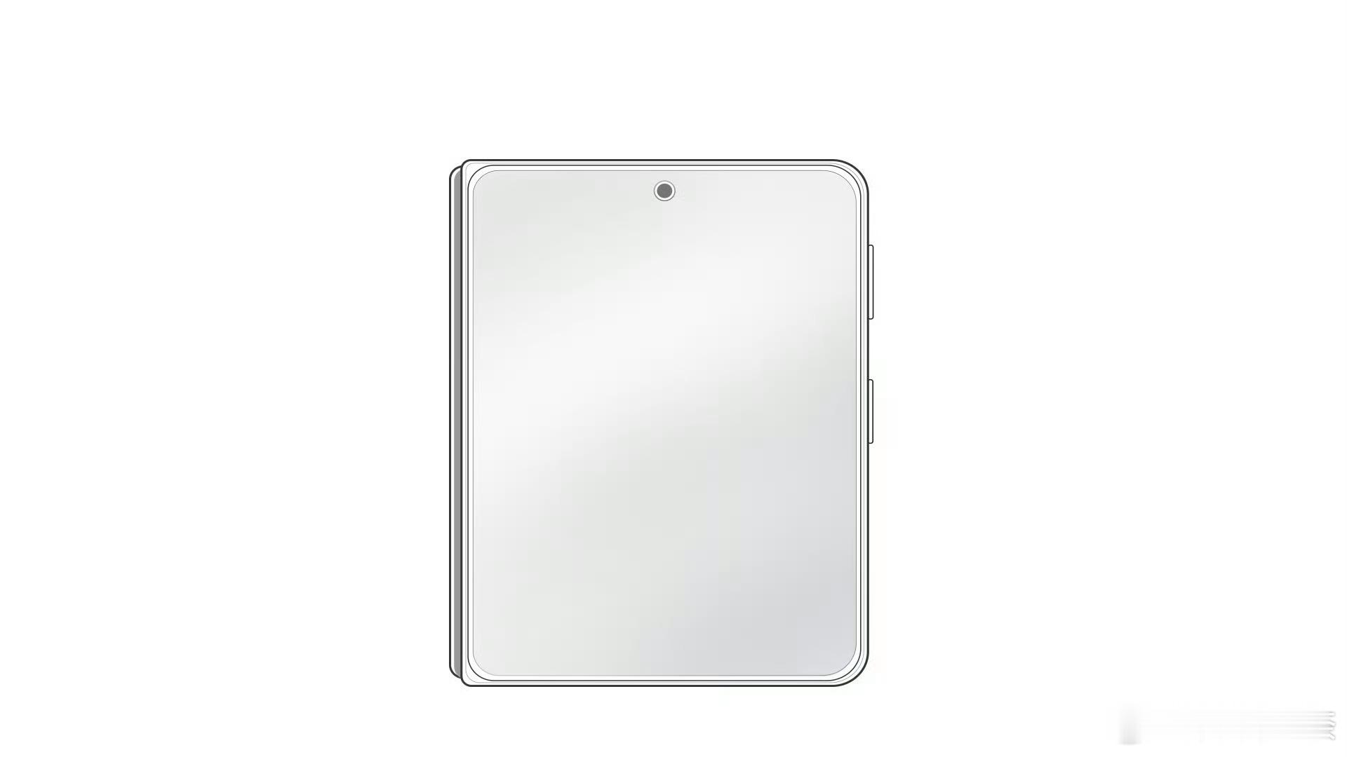 华为大阔折设计图曝光终于要来了，华为Pura X Max，行业首款横向阔折叠，外