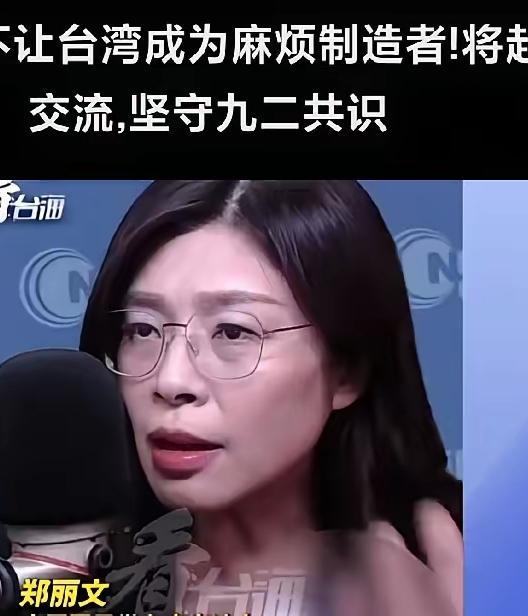 郑丽文刚上任就烧了三把火，看得人太提气了！第一把直接认“九二共识”，对“台独”半