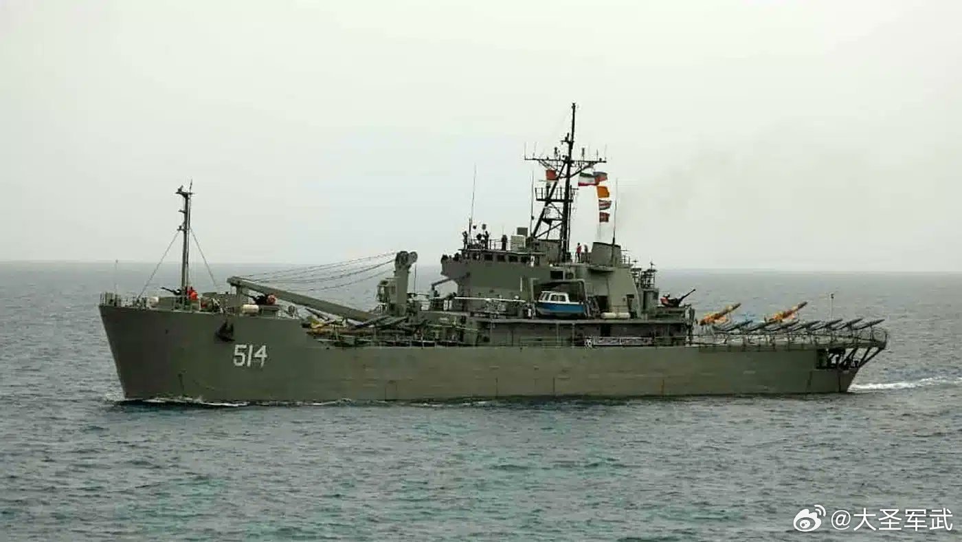 在斯里兰卡接受伊朗“伊里斯·布什尔”号海军避难后，伊朗海军第二艘舰艇在海外避难。