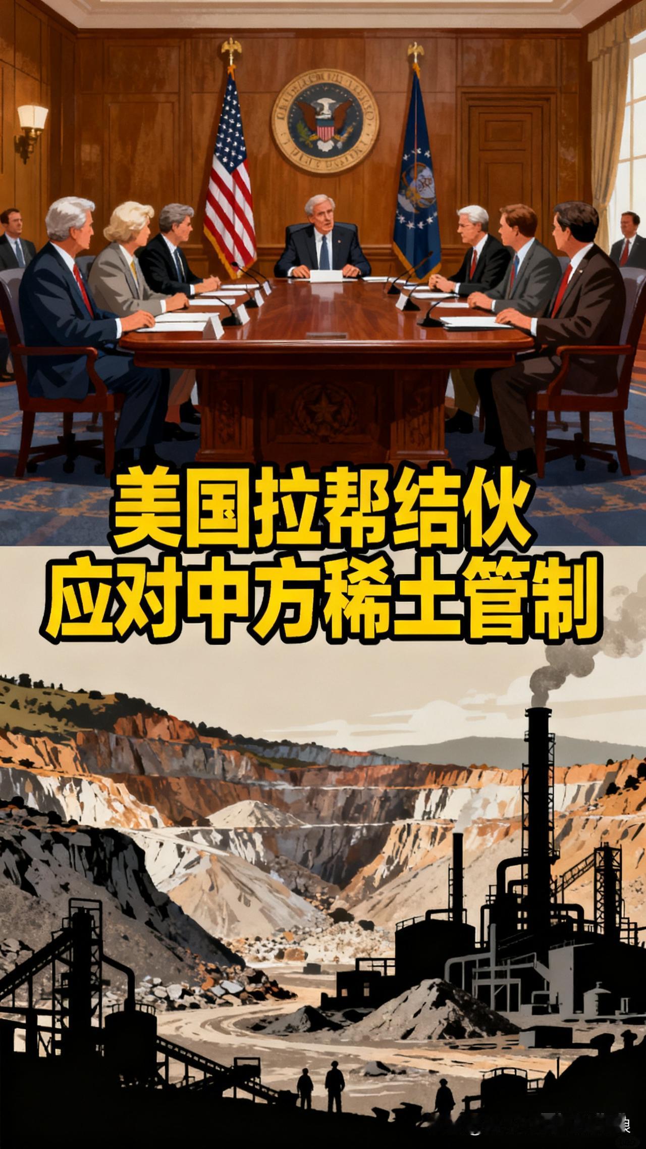 美国拉10国组联盟反制稀土管制？细看全是破绽
 
中方稀土管制一升级，美国立马拉