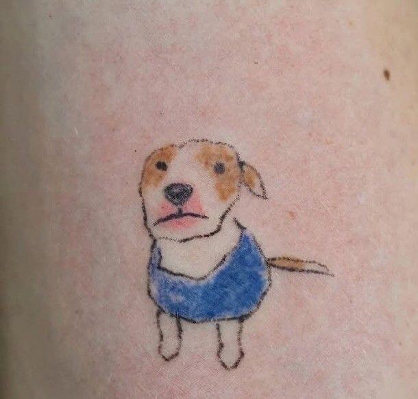 小狗纹身 