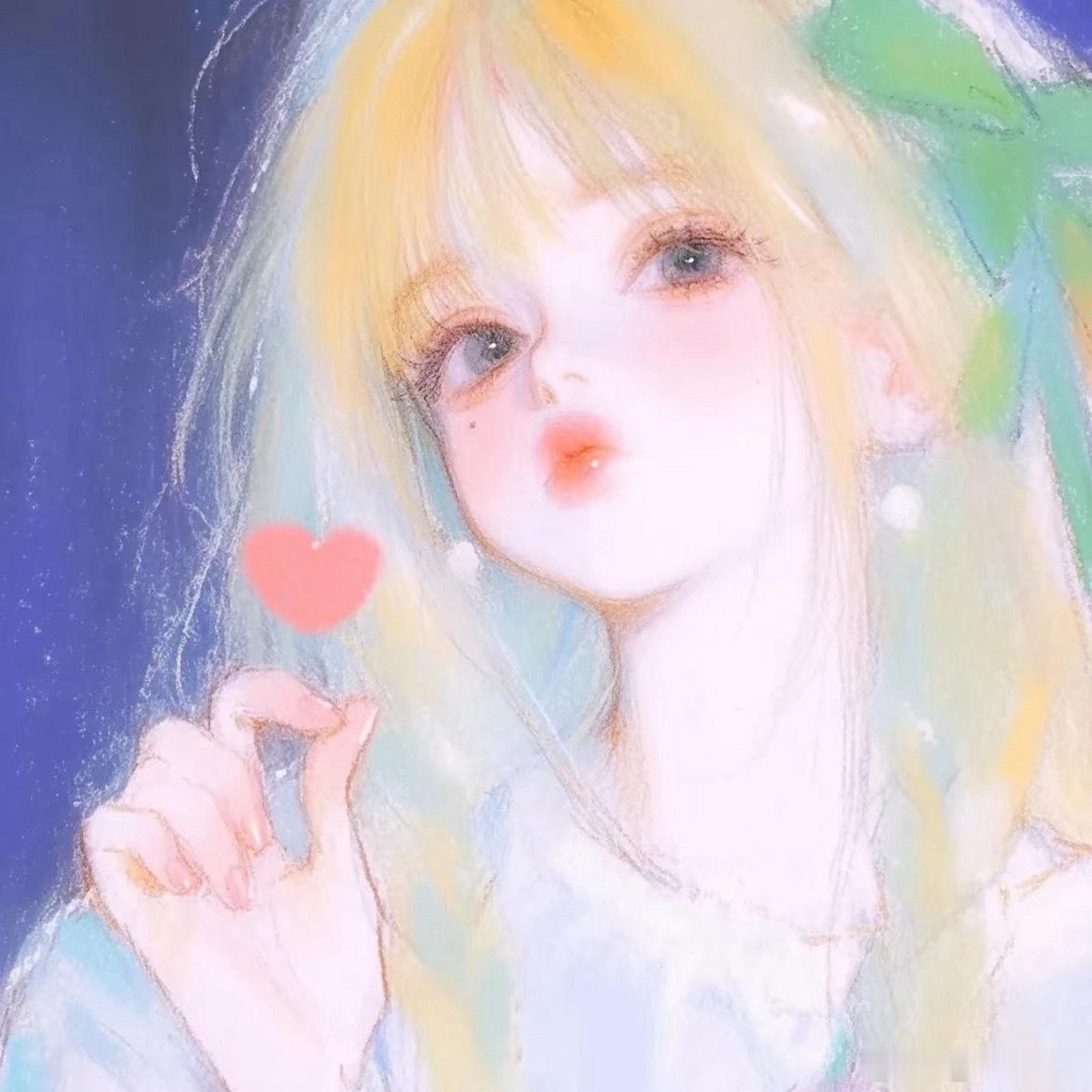 氛围感女头|女孩子一定要活成自己想要的样甜美头像丨少女头像丨少女插画丨唯美女头丨