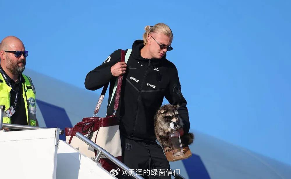哈兰德花750刀买个浣熊，国王看了也得懵？😂挪威国家队终于落地回国了！不过机场