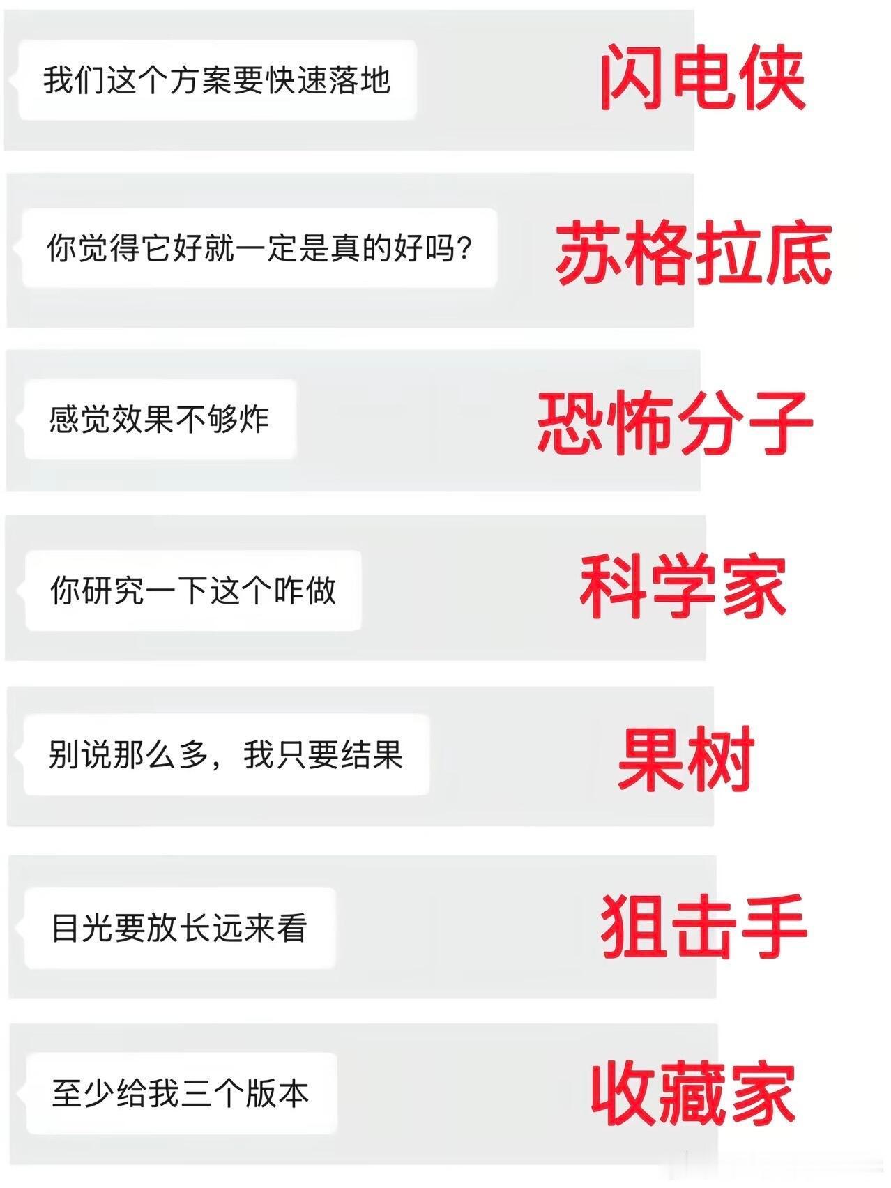 请选择你的领导和同事 ​​​