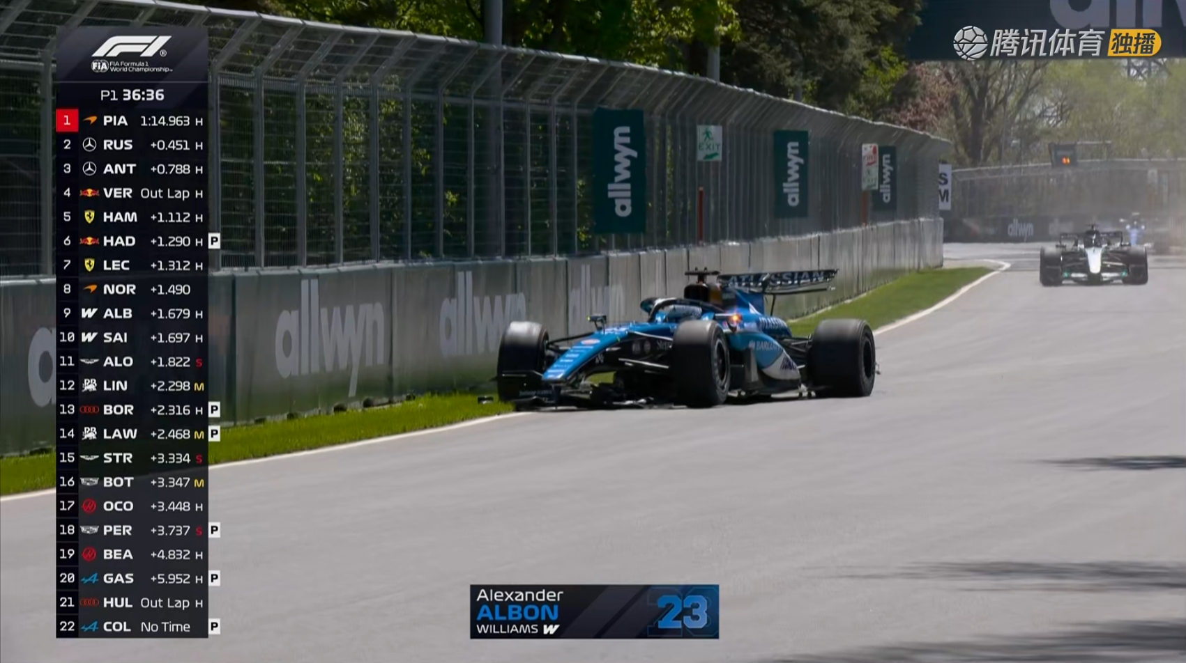 阿尔本撞车！红旗！F12026F1加拿大大奖赛