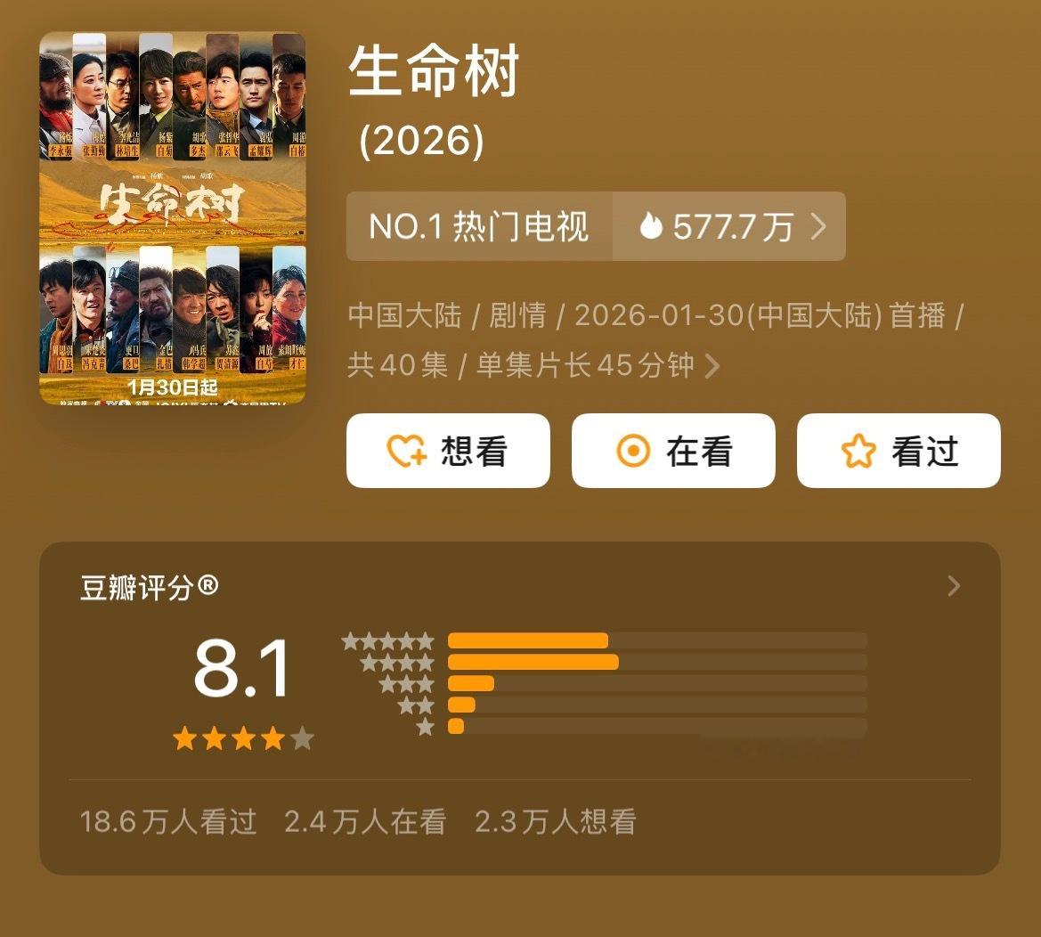 橘子夜聊 26年刚过两部8分剧 看了哪个 