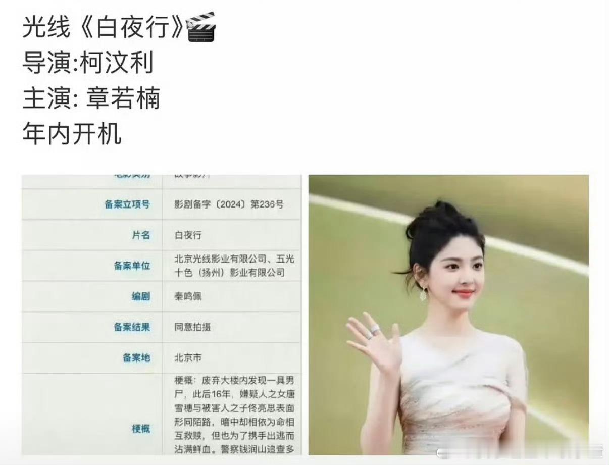 光线翻拍白夜行：章若楠 ​​​
