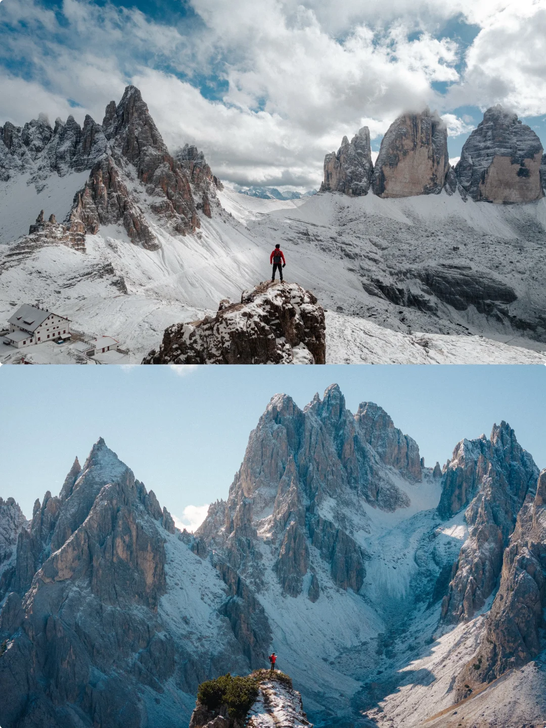 秋季初雪的三峰山，简直可以封神