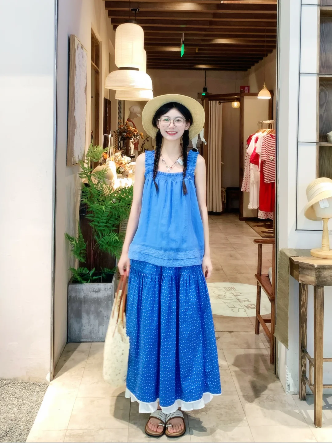 163 90｜日系复古文艺穿搭ootd～💙