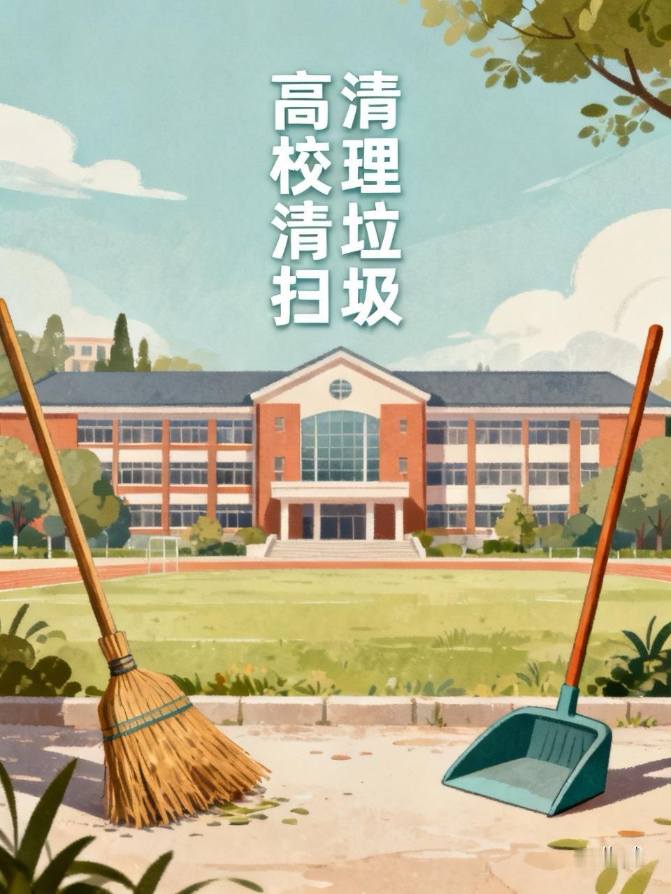 是时候在国内高校开展一场清扫活动，清除“洋垃圾”了！我们要为学生净化校园环境，不