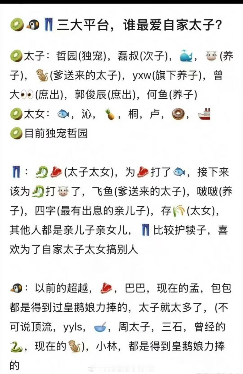 三大平台的心肝，同意吗？ 