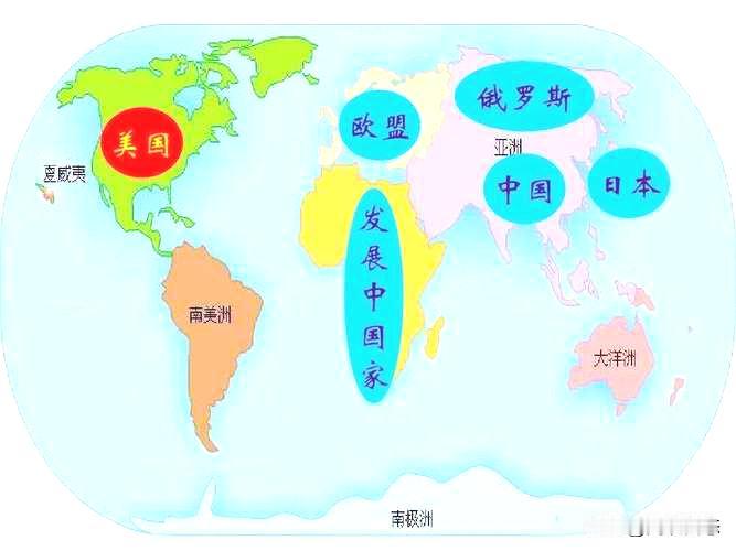 西方的如意算盘是：
美国是美洲的霸权，其他州不能有霸权。
中俄不再是美国的战略对