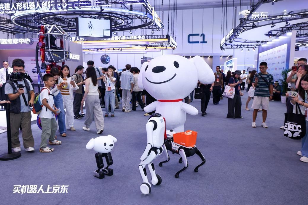 京东作为 WRC 全球战略合作伙伴，在本届世界机器人大会发布全新机器人战略，不过