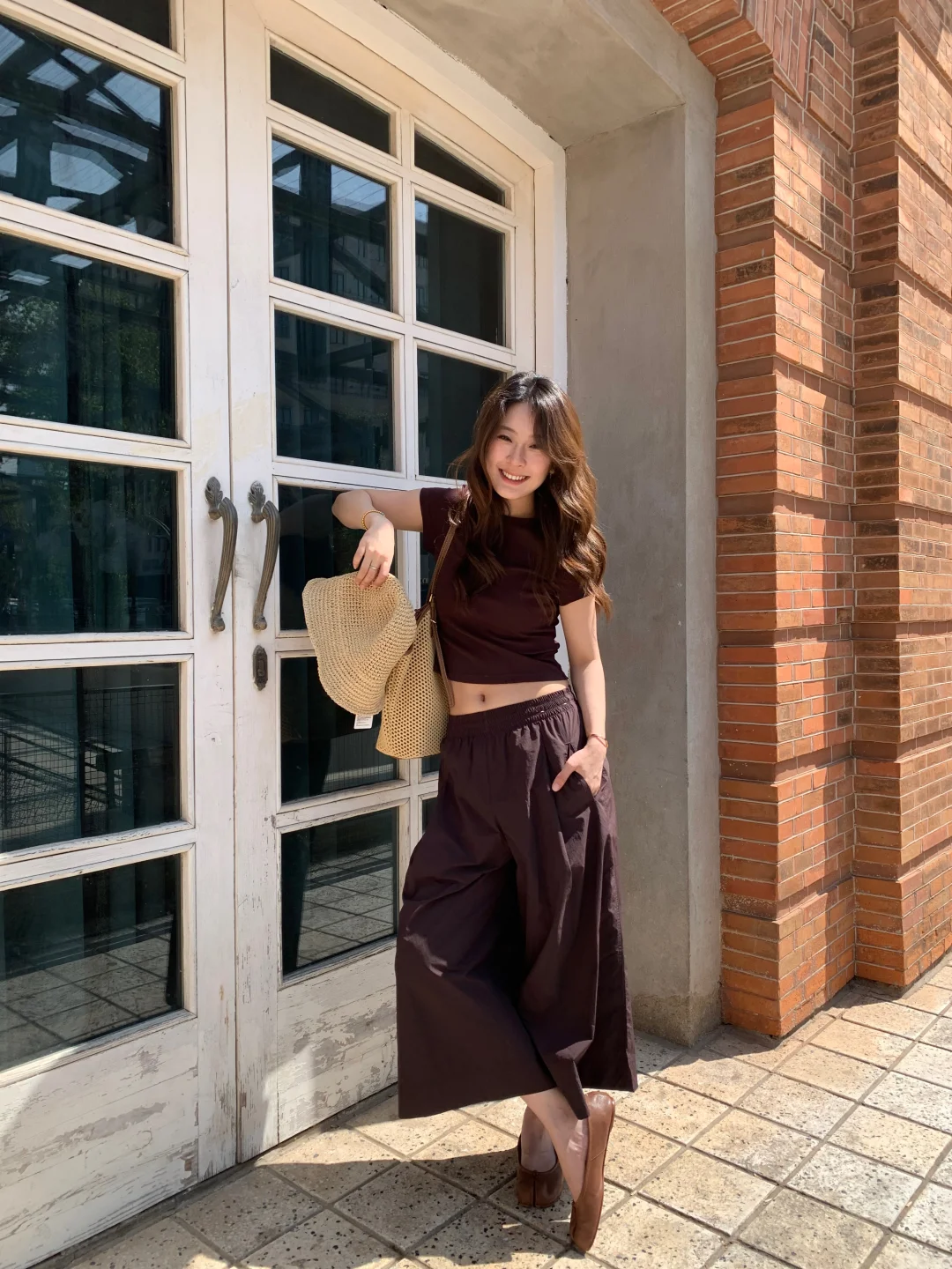 春夏离不开阔感裙裤带来的松弛感