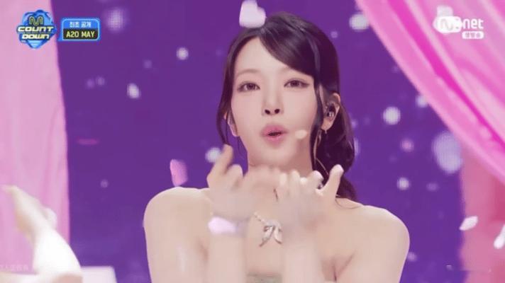 A2OMAY首个韩国打歌舞台A2OMAY中国女团韩国打歌苦等许久的 A2O MA
