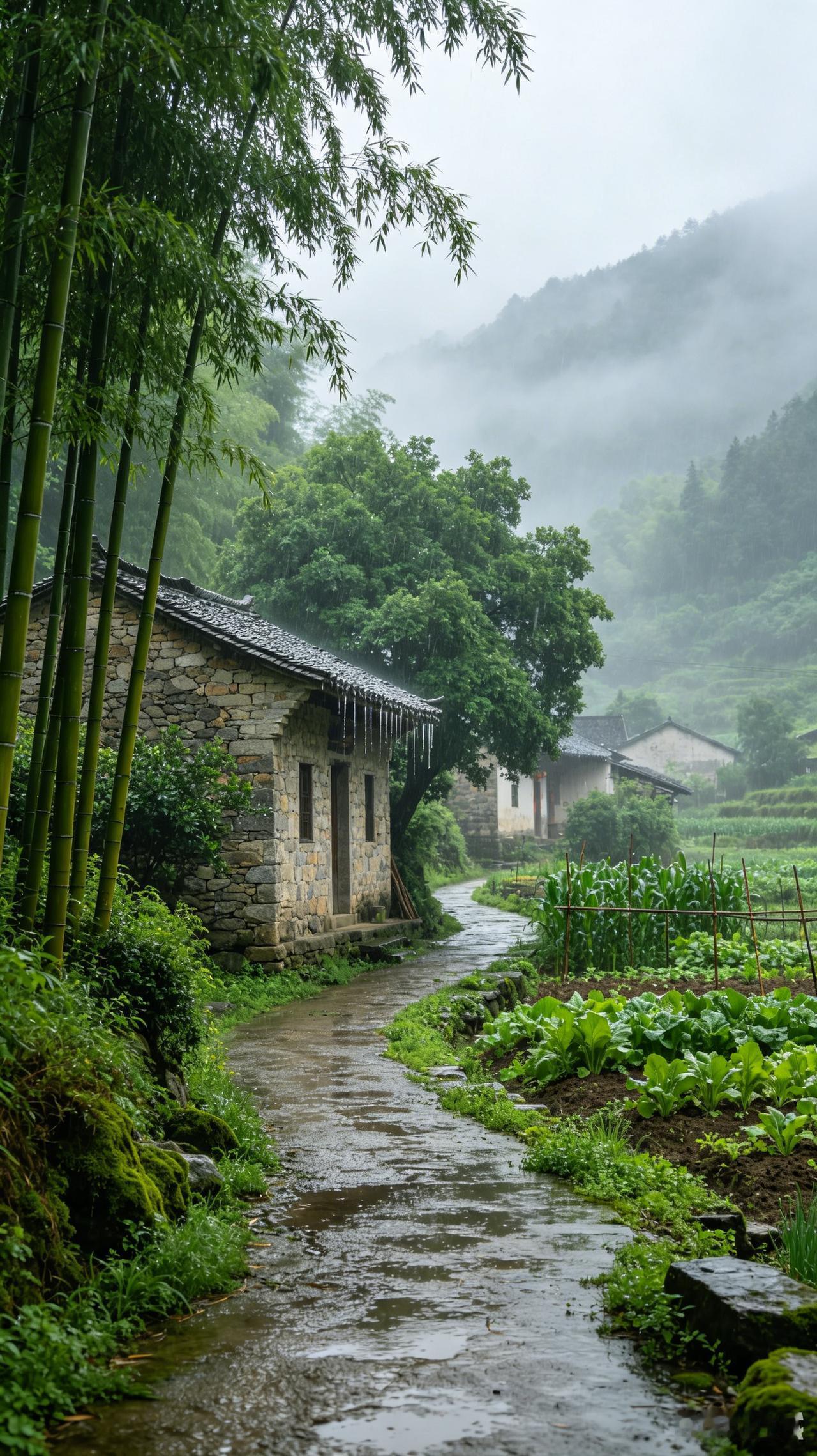 没有精心打磨的网红景致，没有过度修饰的滤镜色彩，这才是最本真的原生态乡村。 斑驳