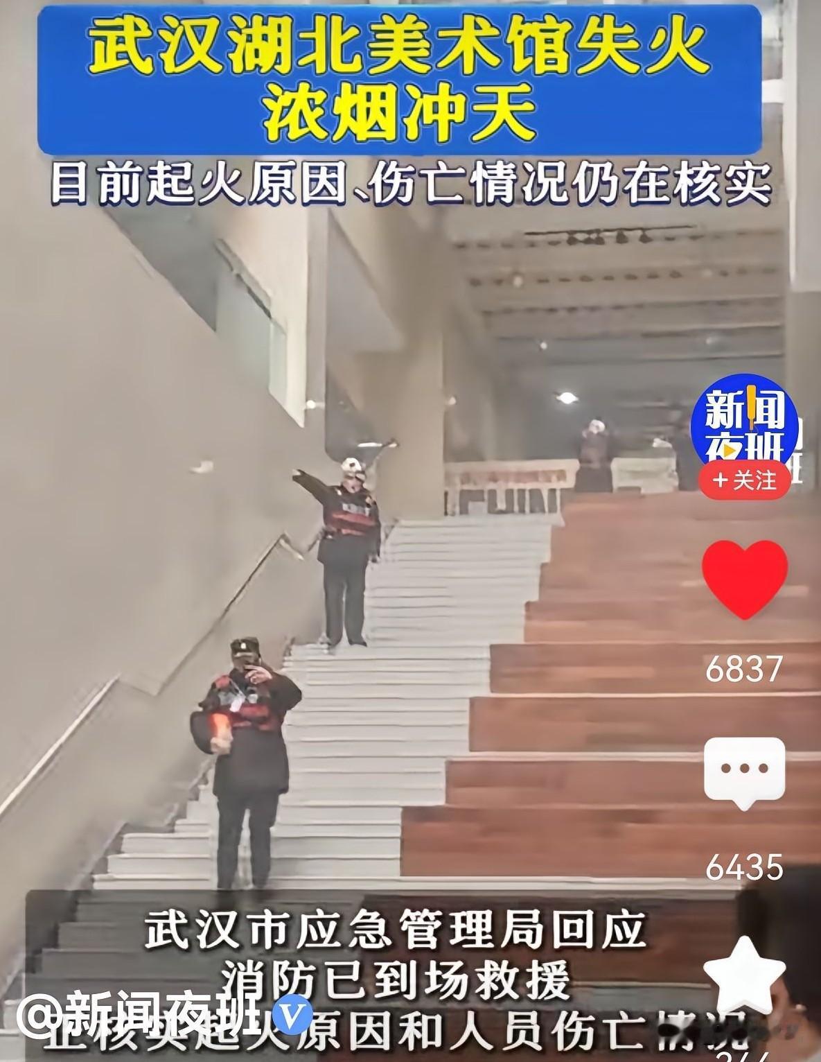 天干物燥，湖北美术馆失火了，最担心的事情还是发生了。
1月3日，位于武汉的湖北美