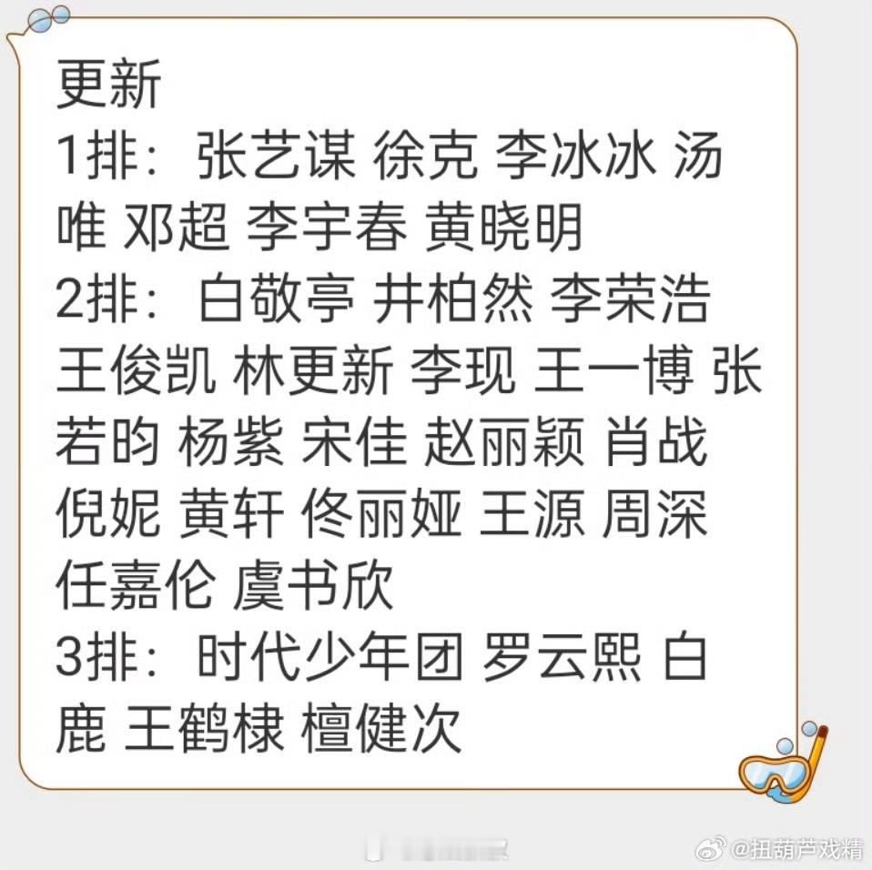 一直很好奇，明星座位是按照咖位排的么？  