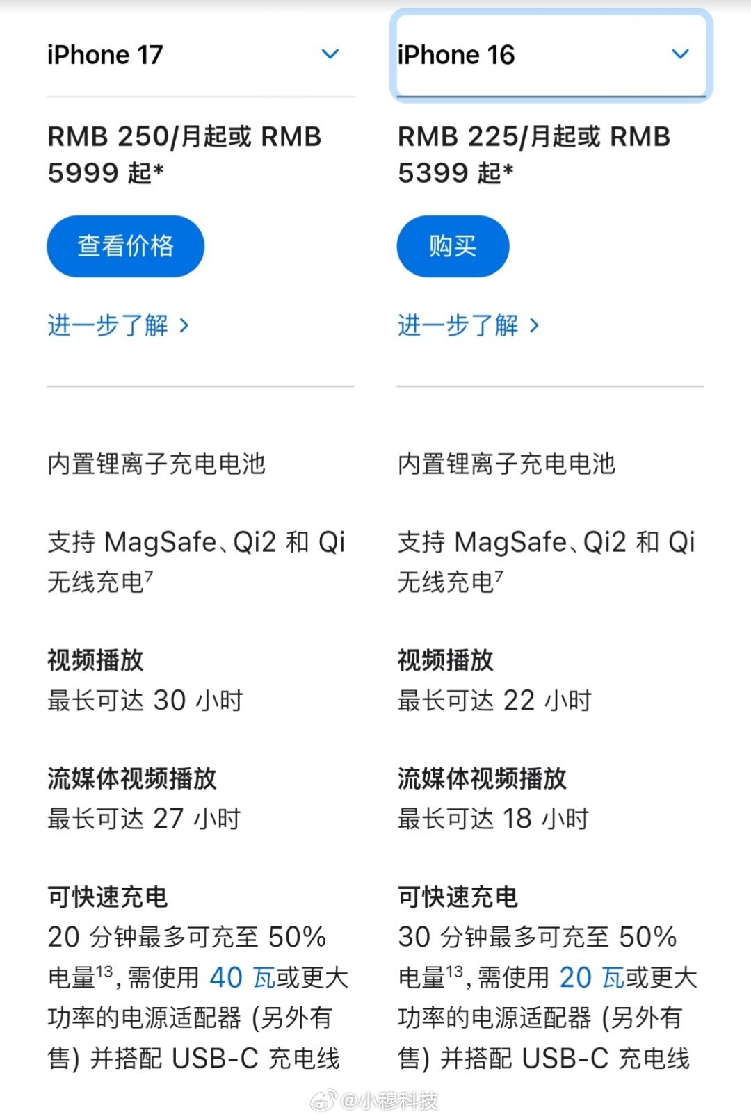 iPhone17iphone17proiPhone17系列的续航快充都有很大的升