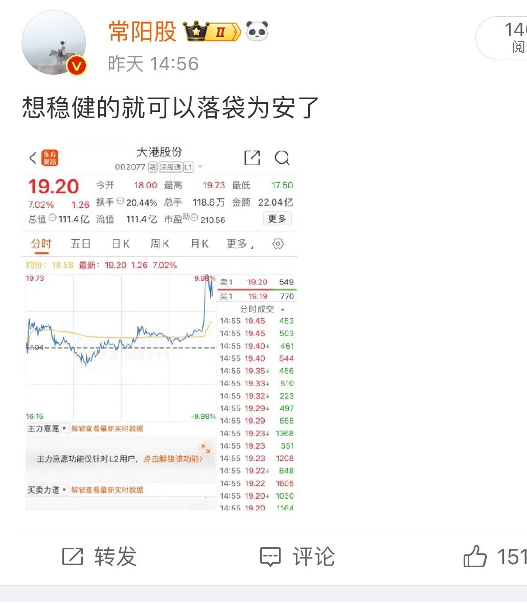 昨天落袋为安出来的完没，成功规避风险，今天直接大跌 