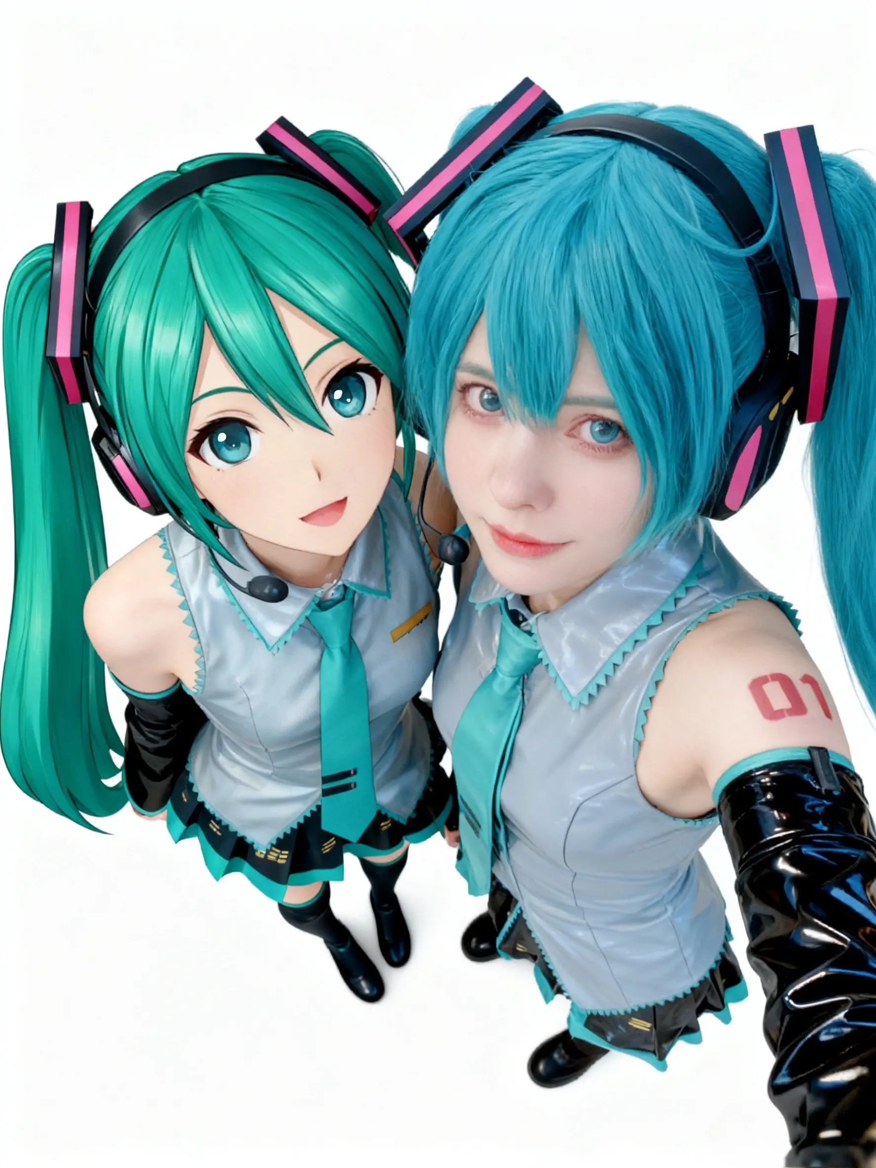 初音未来的2D和3D相遇了