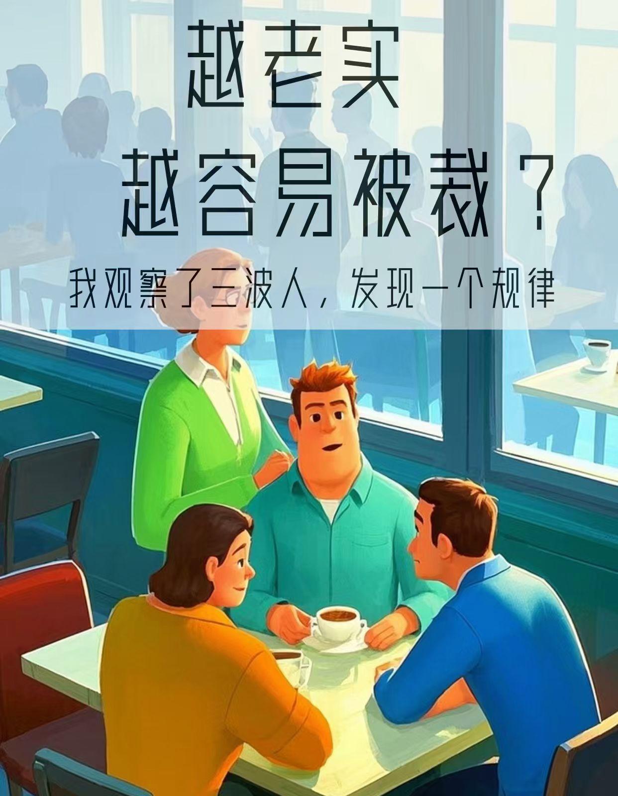 越老实越容易被裁吗，有三个字很重要。你身边有没有那种：能力一般，但是过得很好的同
