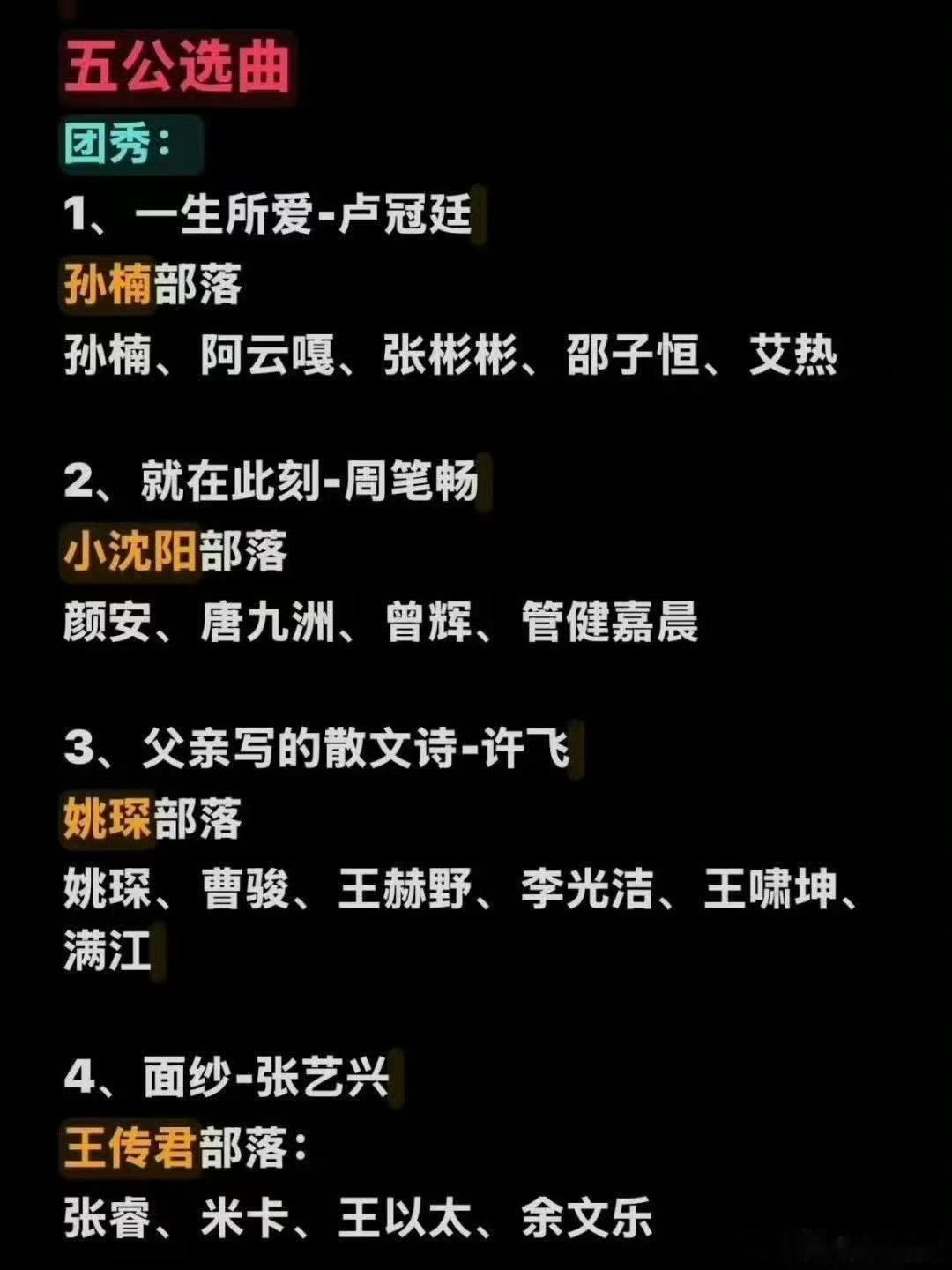 曝披哥五公选曲披荆斩棘五公跨团合作秀披荆斩棘五公能力者秀团秀阵容看点满满，《一生