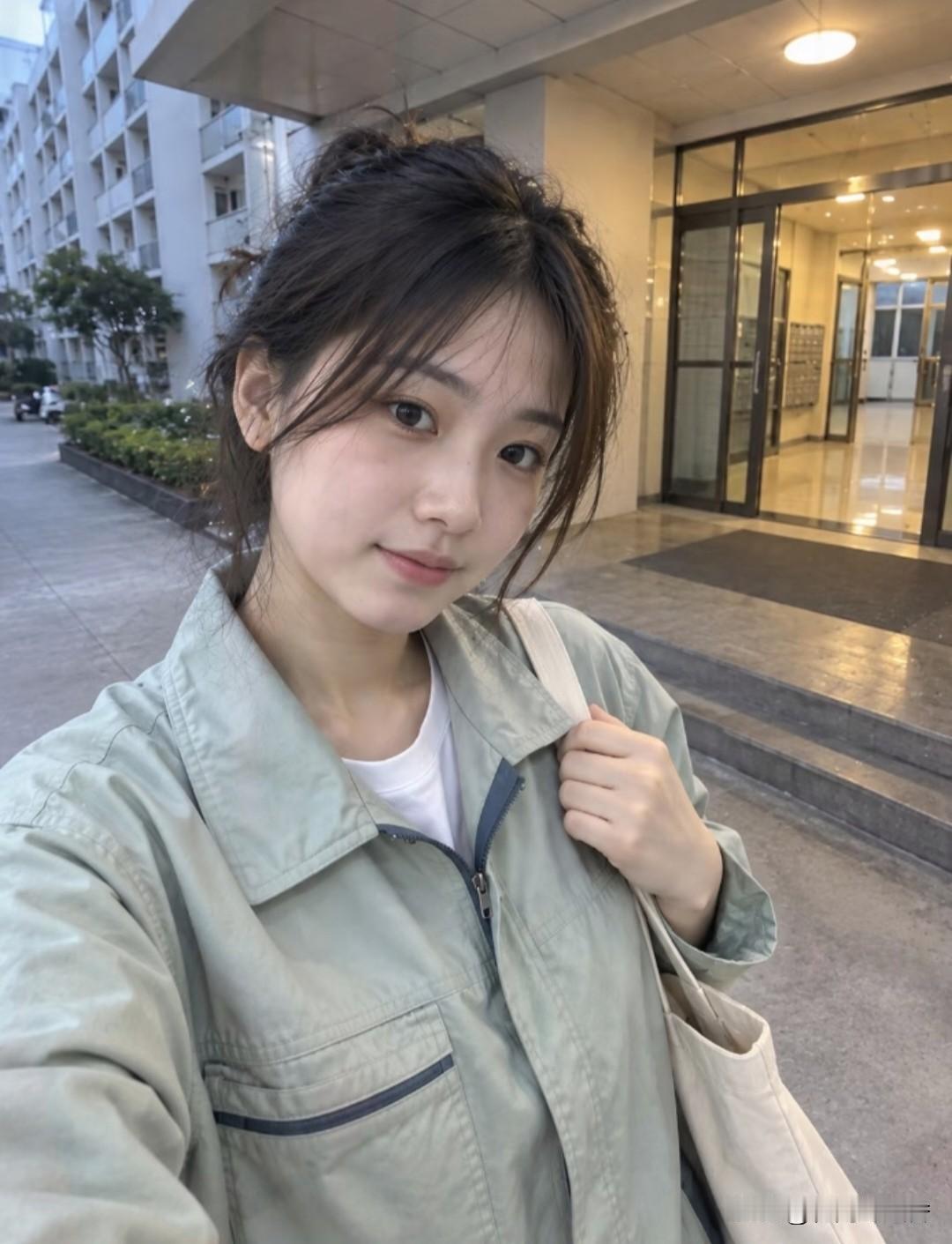 毕业后第一天上班
 
褪去学生身份，换上工装，心里五味杂陈。有对未知职场的忐忑，