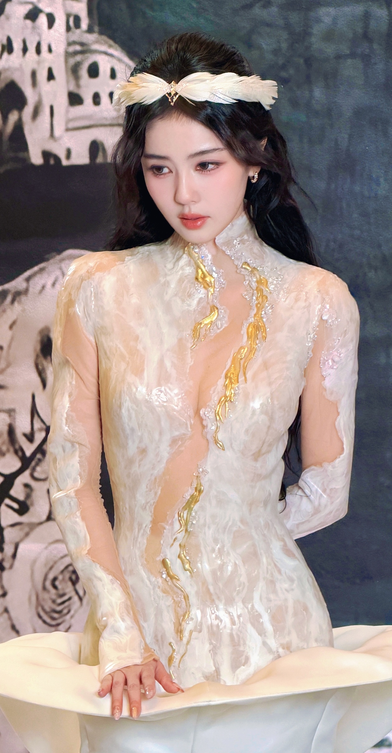 女神降临👸🏻白鹿暗黑女爵高定 🦌白鹿红皇后 ​​​