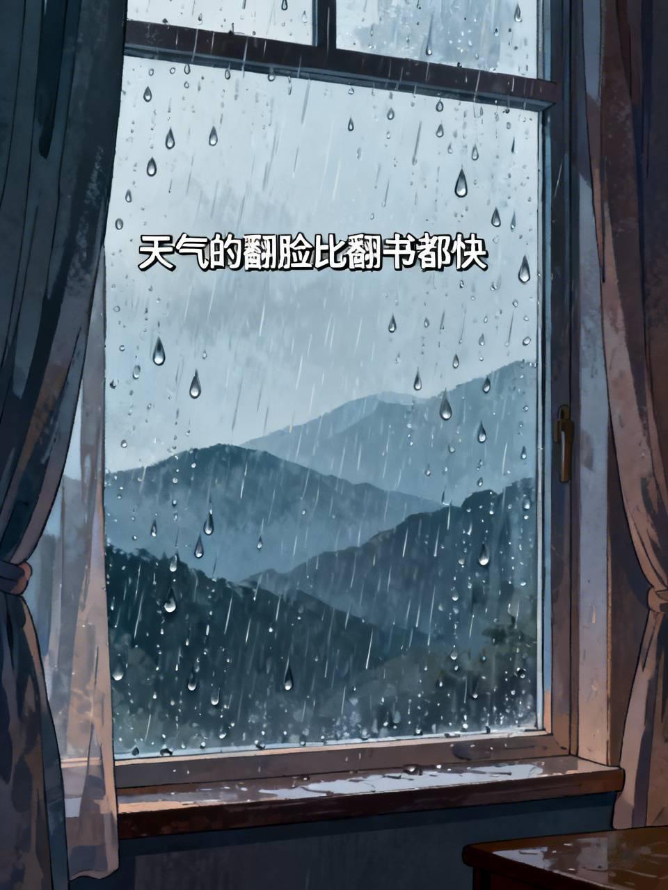 天气的翻脸比翻书都快，说出来，你会信吗？你可能不信，但我信。
早上睁开眼，看到的