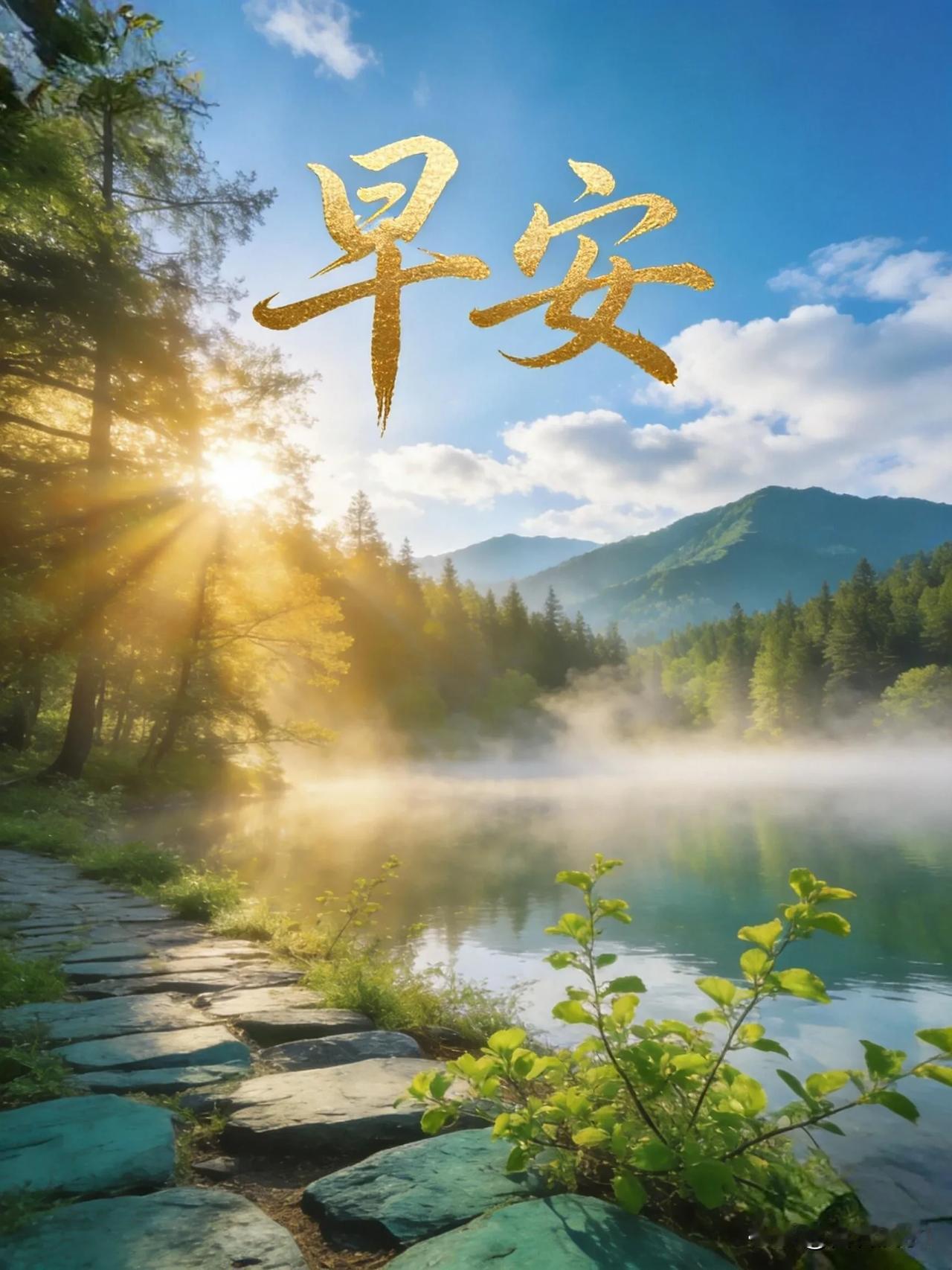 早安～新的一天，愿你眼里有光，心中有爱，一路春暖花开。