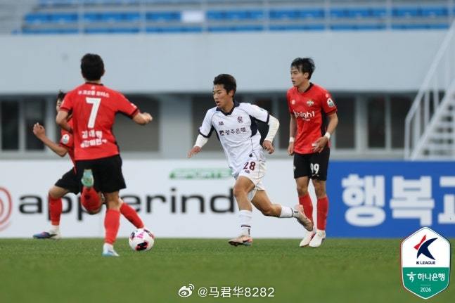 光州FC的Park Sung-hyun（박성현）刷新了K联赛（K1+K2）的最年
