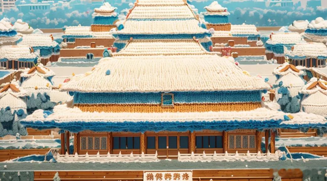 万物皆可毛绒绒！帝都地标建筑换上毛衣皮肤后→ 