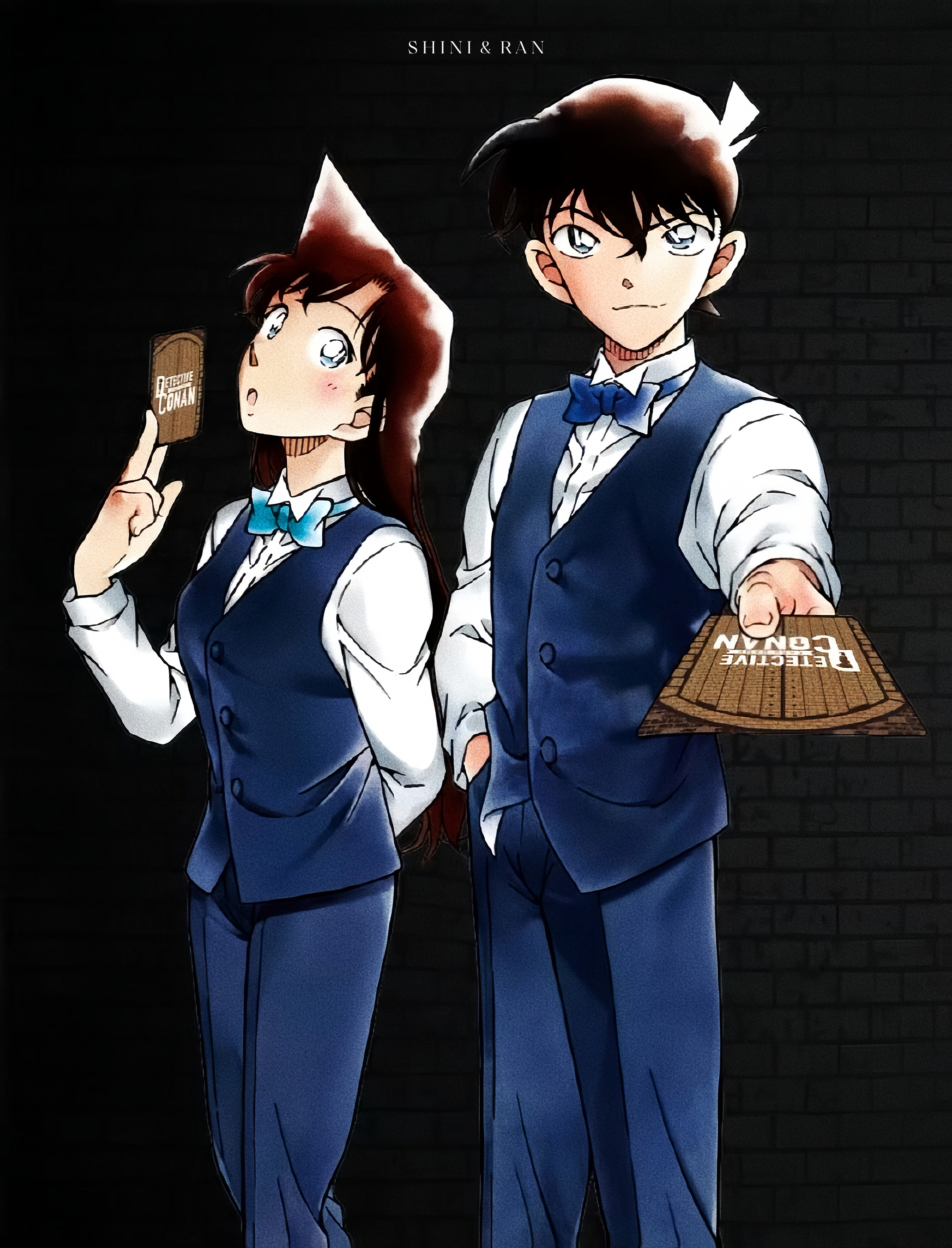 青山刚昌又发糖了新兰 刚圣：好无聊，画点新兰原画吃吃吧！新兰2024年原画已经多