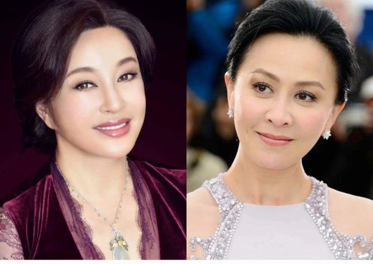 这两位都是自己人生的大女主，
都是浴火重生的人中凤，
但还是刘晓庆更牛更强吧无论