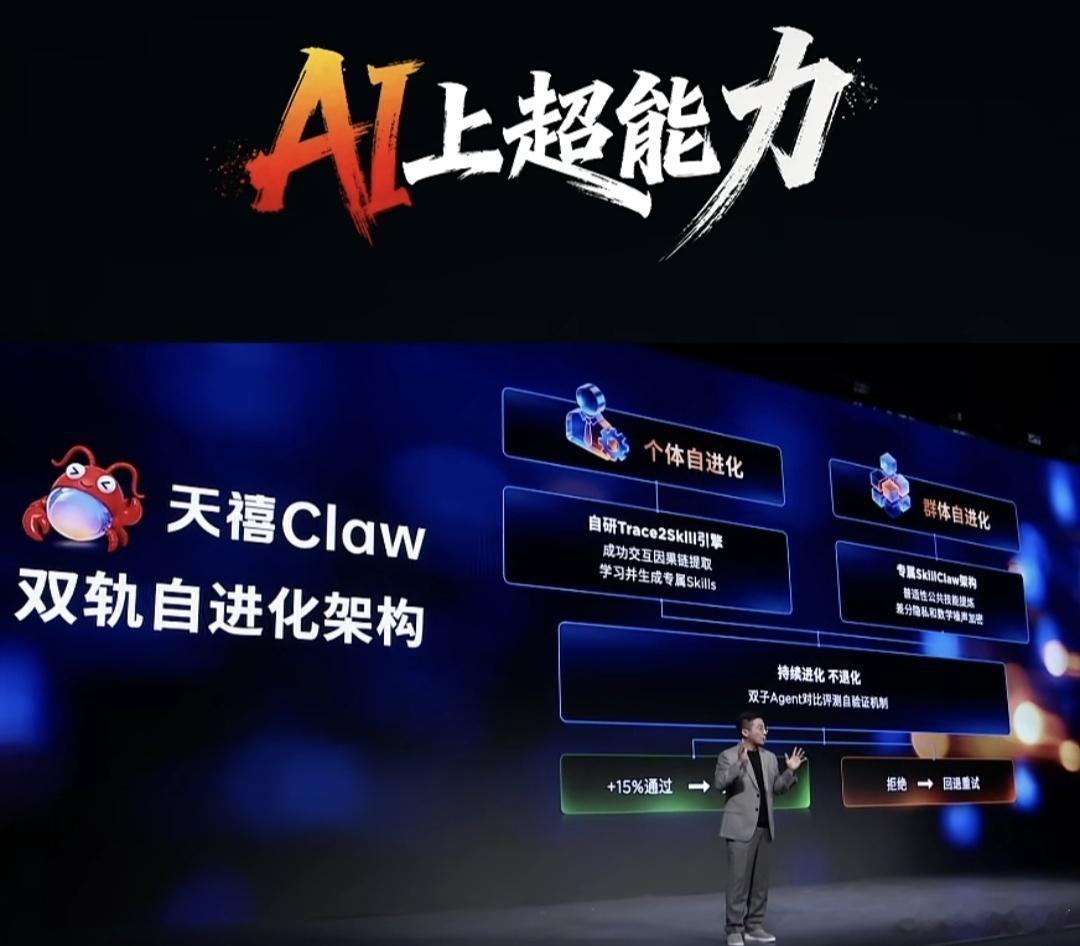 联想天禧Claw支持个体自进化和群体自进化一个词来概括就是:先进 